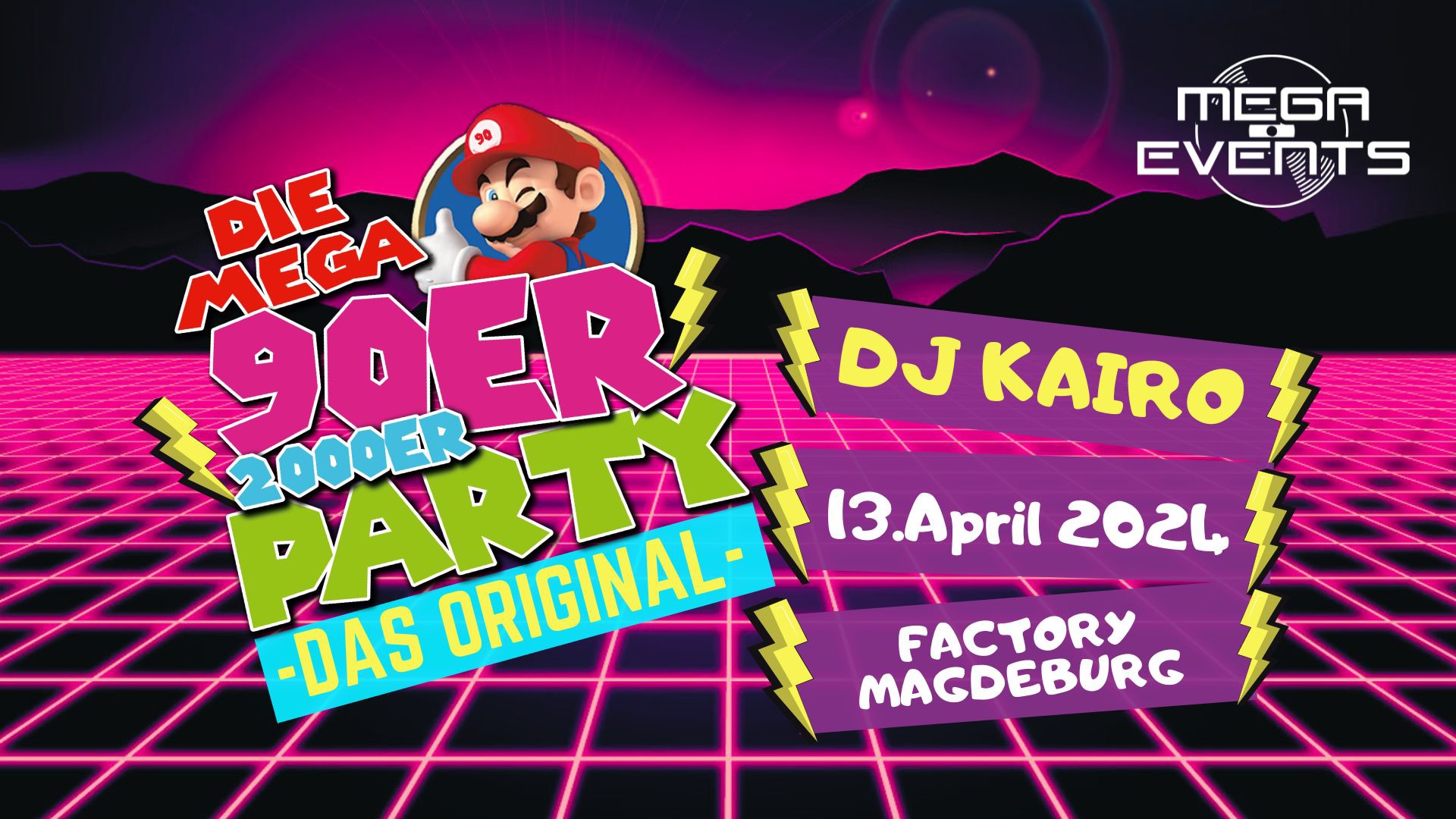 Die Mega 90er & 2000er Party // 13.04.24