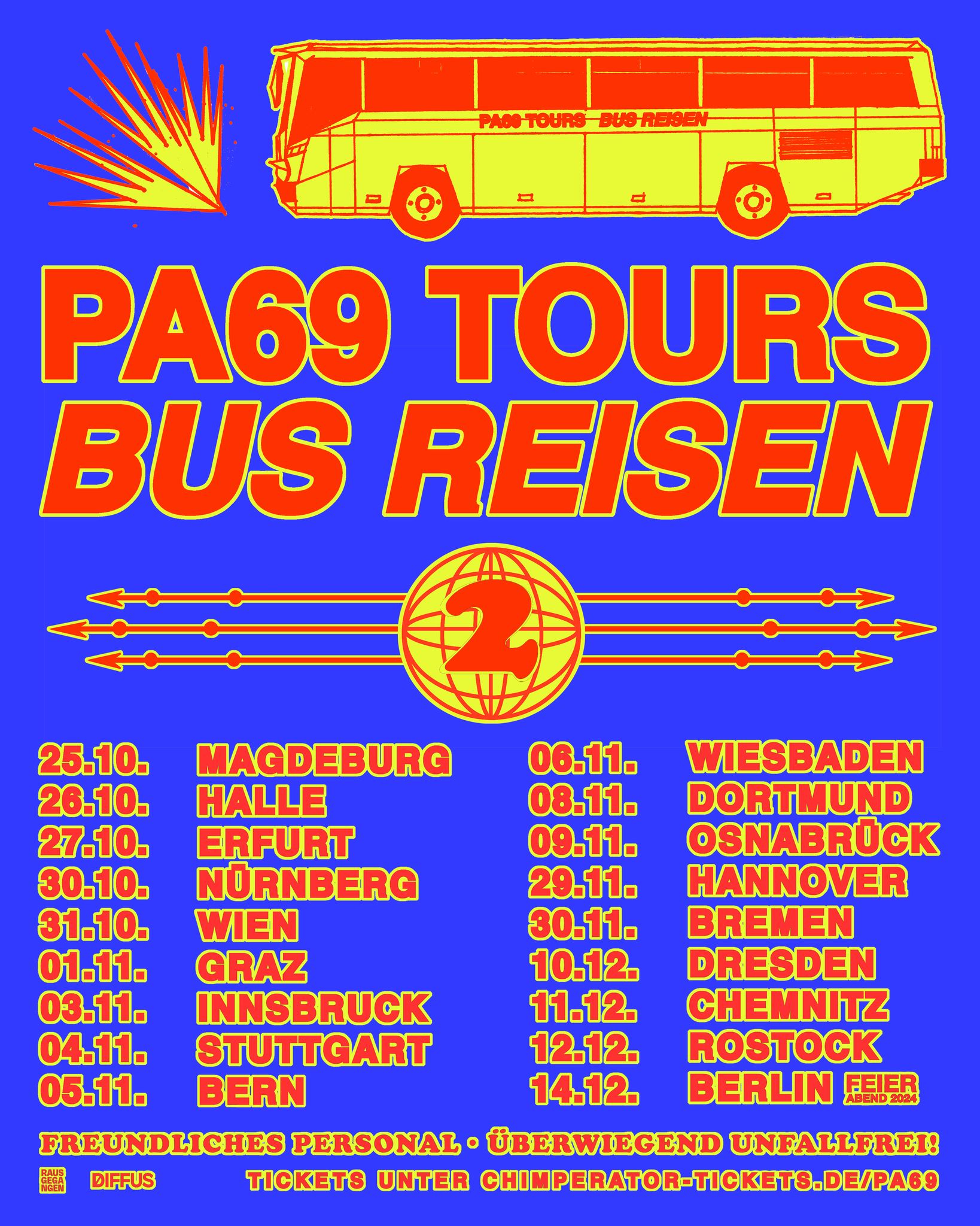 PA69 // PA69 TOURS BUSREISEN ZWEI // 25.10.2024 // AUSVERKAUFT!