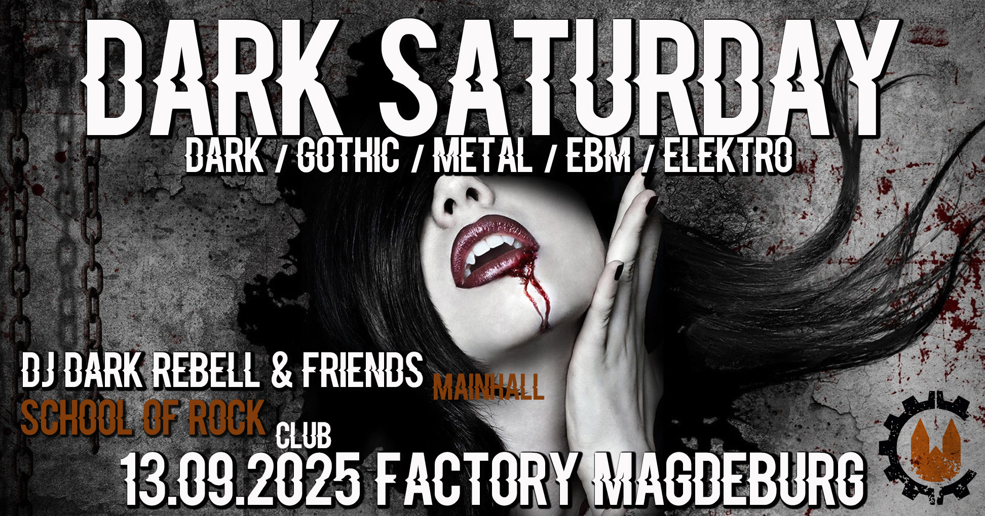 Birthday Bash – 28 Jahre Factory- Dark Saturday meets School of Rock // 13.09.2025