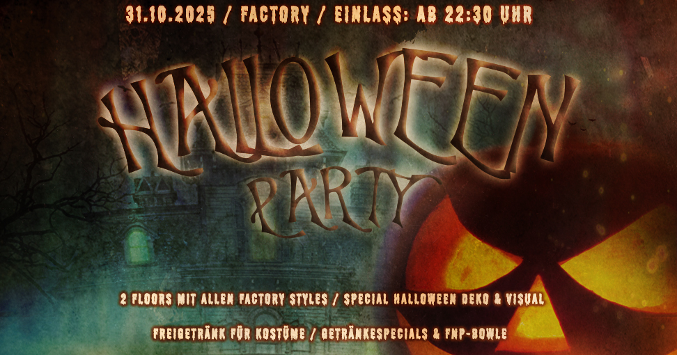 Fright Night Party - Magdeburg's schrägste Halloween Party // 31.10.2025