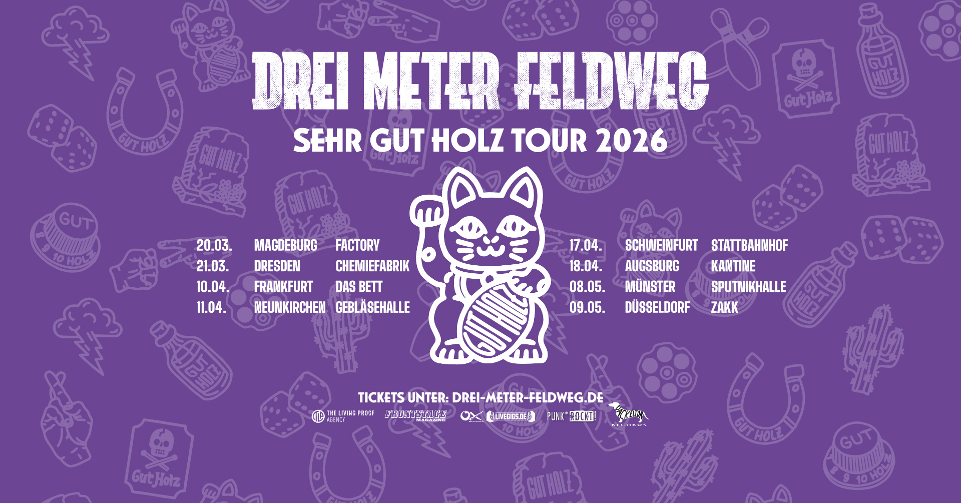 Drei Meter Feldweg // Sehr gut Holz Tour 2026 // 20.03.2026