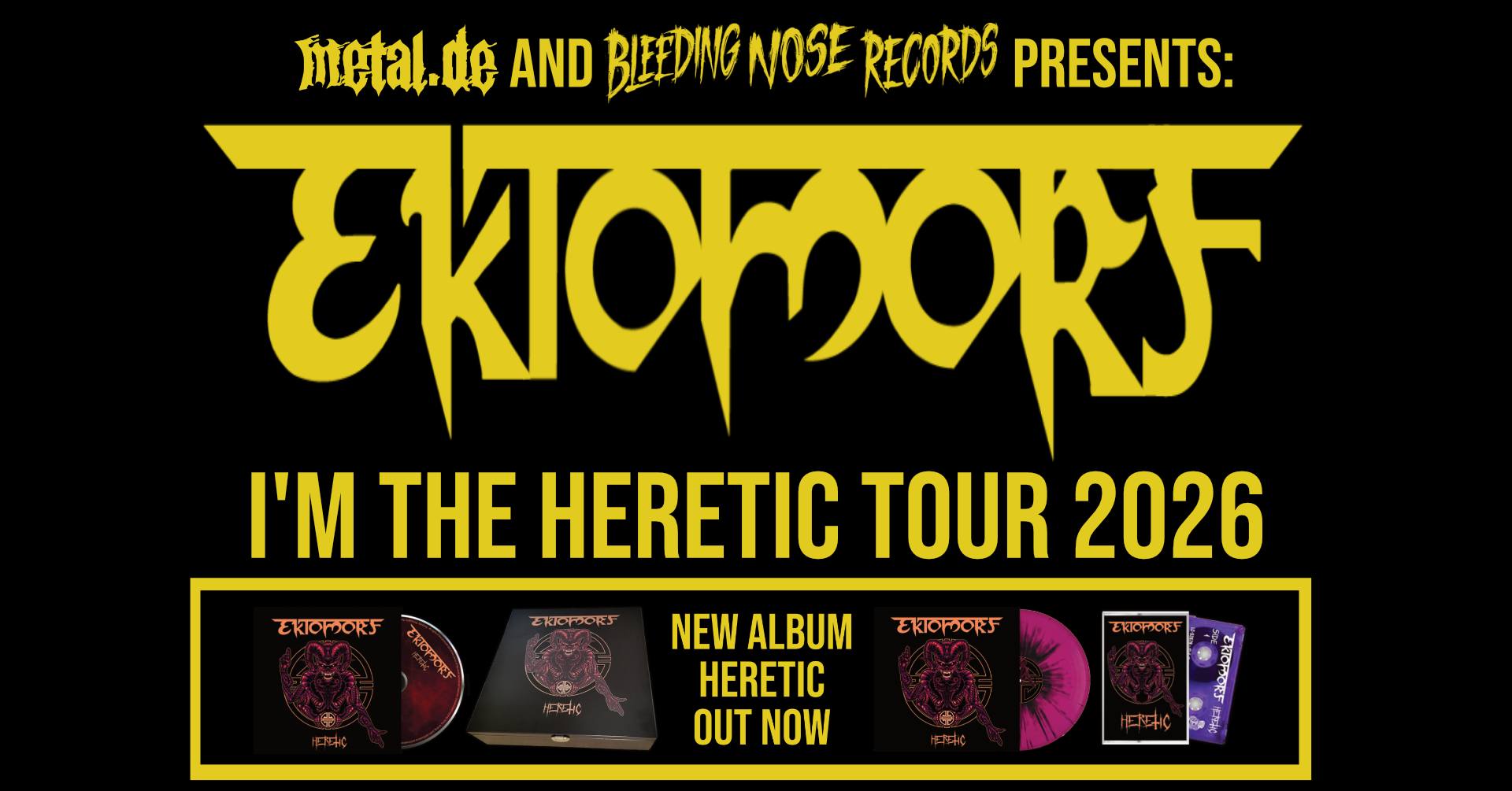 Ektomorf // I'm the Heretic Tour 2026 // 17.03.2026