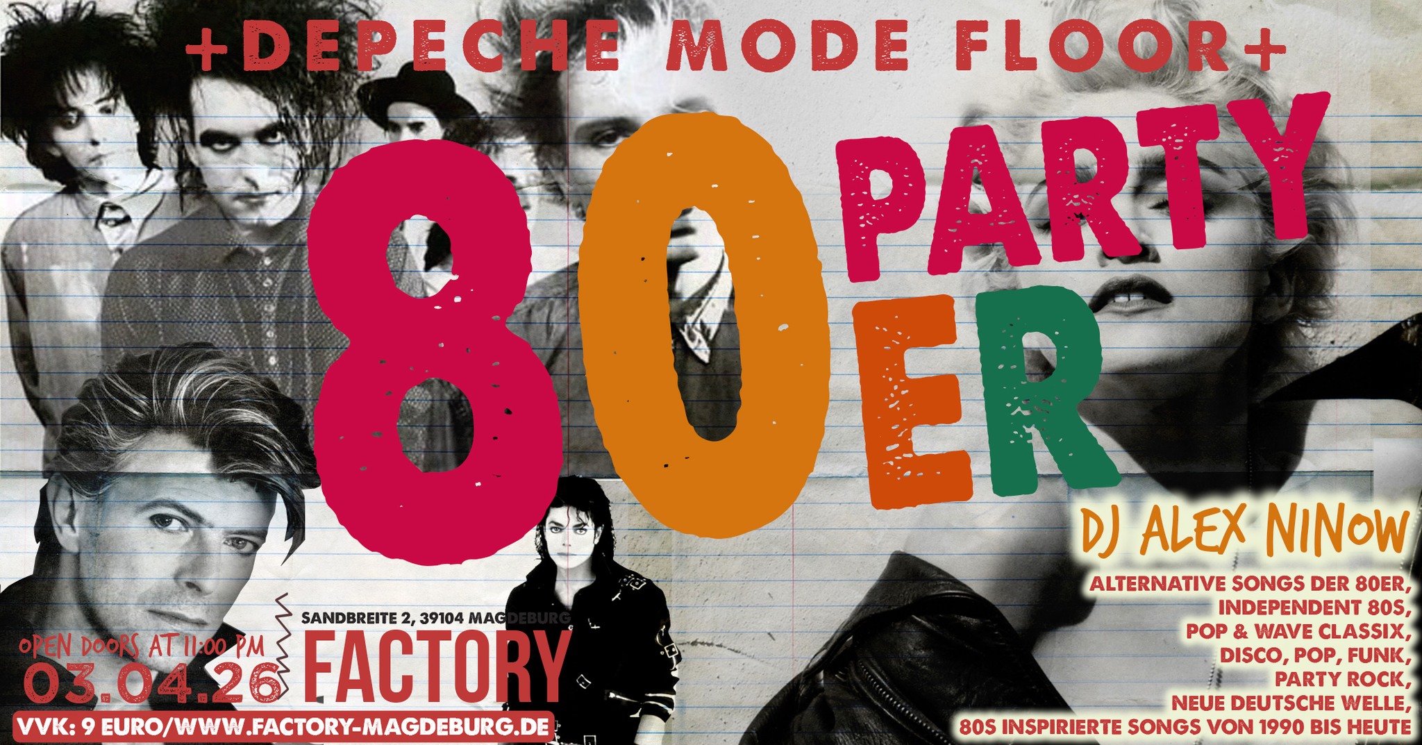Forever Young - Die 80's Party + Depeche Mode Floor // 03.04.2026